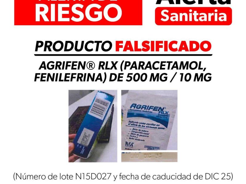 Alerta sobre producto falsificado Agrifen