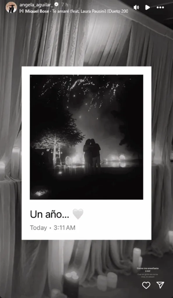 Ángela Aguilar y Christian Nodal celebran primer año de su matrimonio
