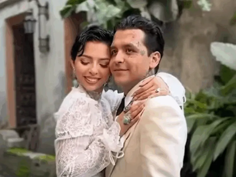 Ángela Aguilar y Christian Nodal celebran su primer aniversario de matrimonio con emotivo mensaje