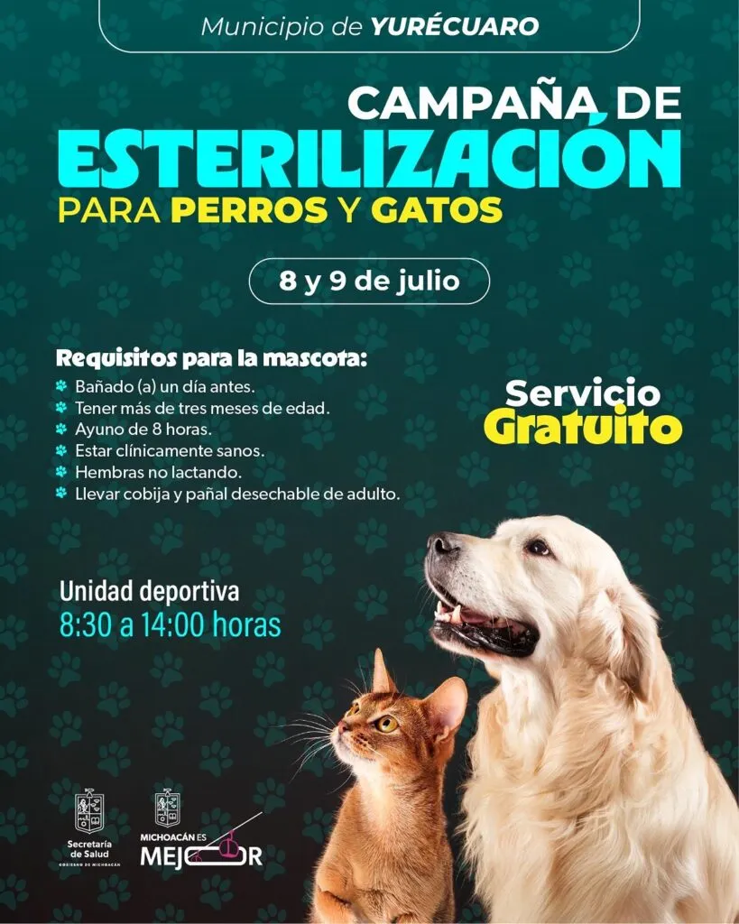 Anuncia SSM campaña de esterilización animal gratuita en Yurécuaro y Morelia-1