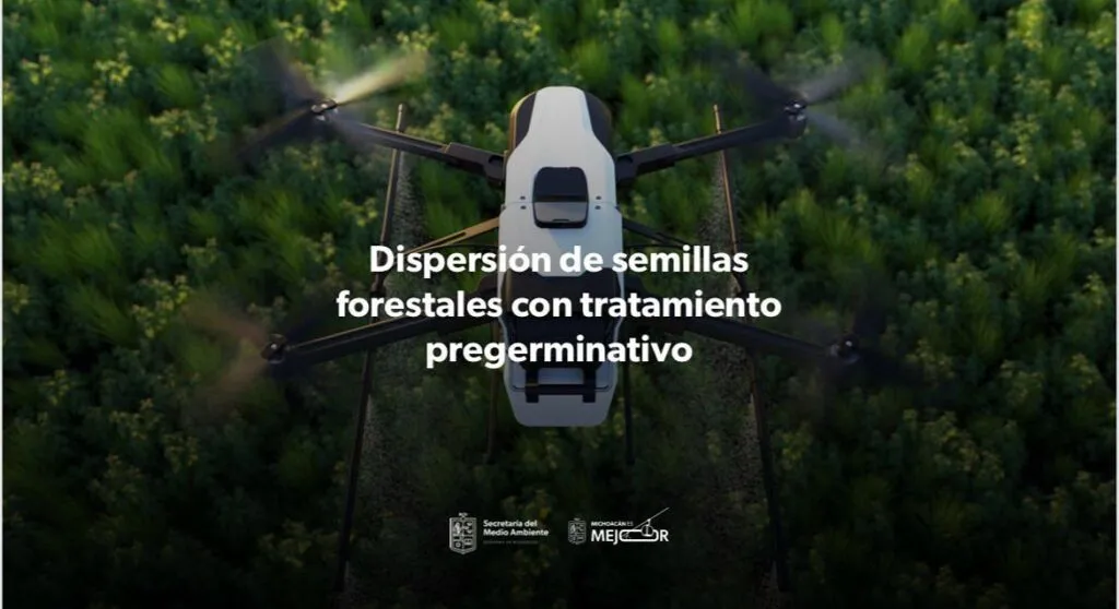 Arranca reforestación con drones en Michoacán
