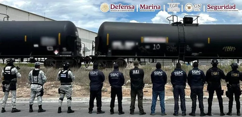 Aseguramiento de huachicol en Coahuila