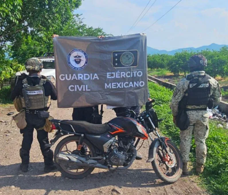 aseguran armamento y vehículos en Buenavista