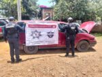 Aseguran un vehículo con reporte de robo en Pátzcuaro