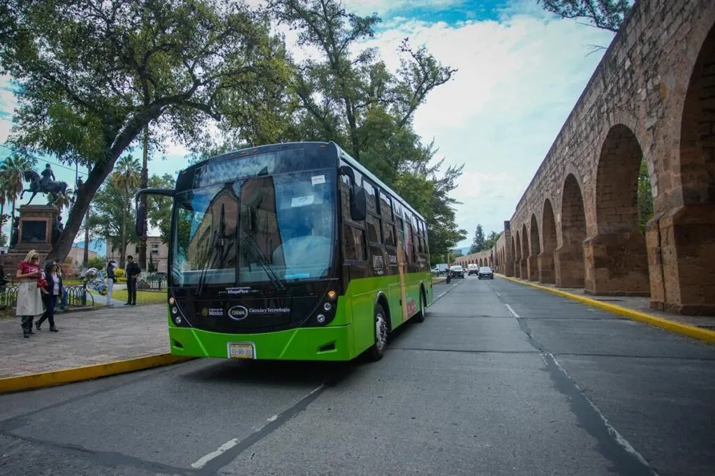Autobús eléctrico Taruk inicia pruebas en Periférico de Morelia 1