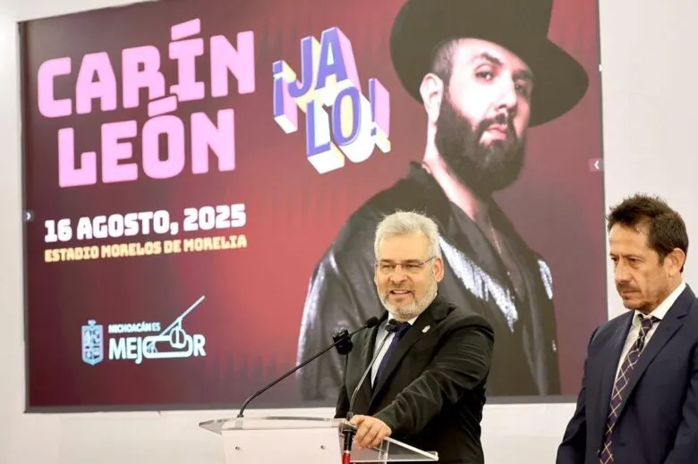 Bedolla invita a fans de Carín León a participar en dinámica para concierto y elegir qué donar