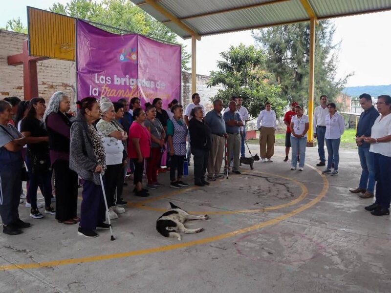 Brigadas de la Transformación llegan a la colonia Anáhuac en Zacapu