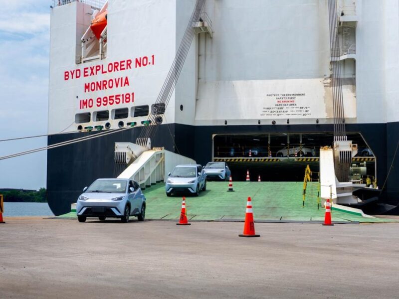 ¡BYD invade México! El histórico desembarco de autos en el buque Changzhou