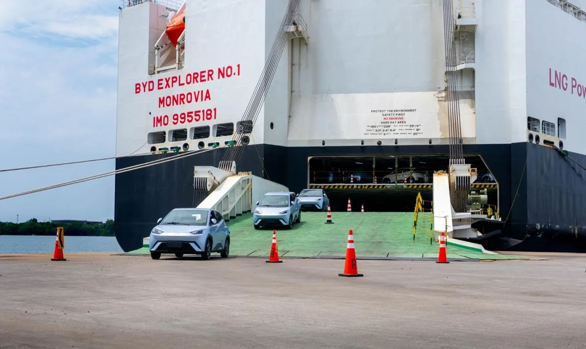¡BYD invade México! El histórico desembarco de autos en el buque Changzhou