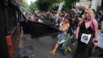 Daños en la alcaldía Cuauhtémoc tras marcha contra gentrificación, en CDMX