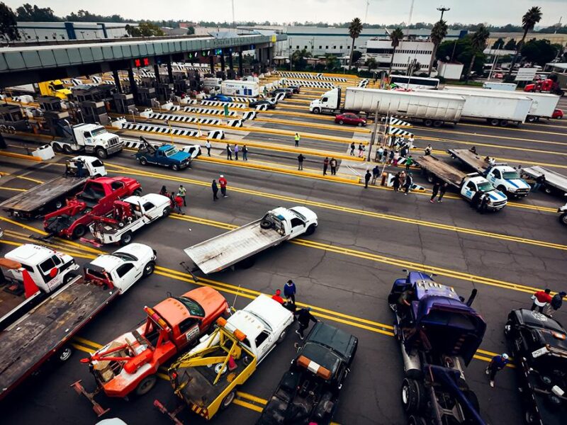 Desaparición de líder transportista provoca protestas y bloqueos de ACME en Edomex y CDMX