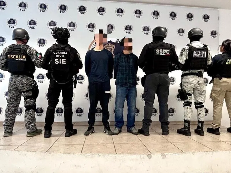 Detiene SSP a 2 sujetos con 800 kg de droga y operar laboratorio clandestino en Morelia