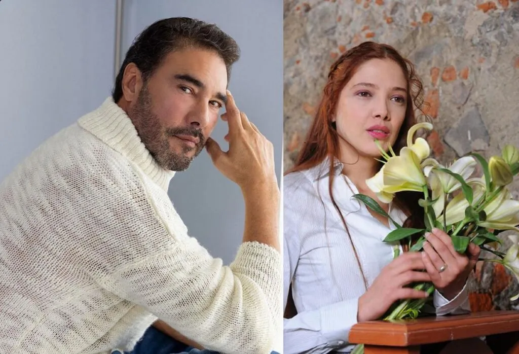 Eduardo Yáñez, quien sufre intoxicación, con Adela Noriega