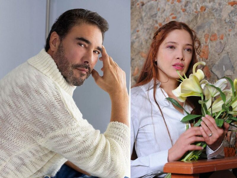Eduardo Yáñez, quien sufre intoxicación, con Adela Noriega