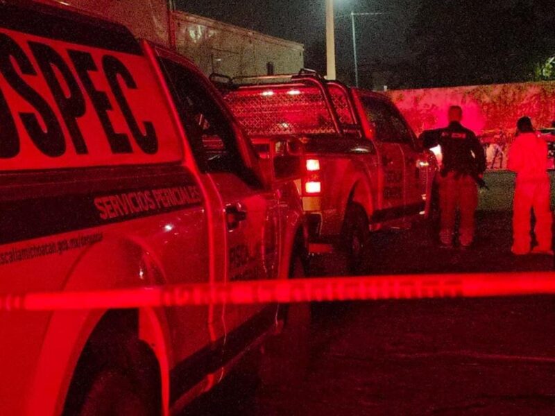 ejecutan a un hombre en la 18 de Marzo de Apatzingán