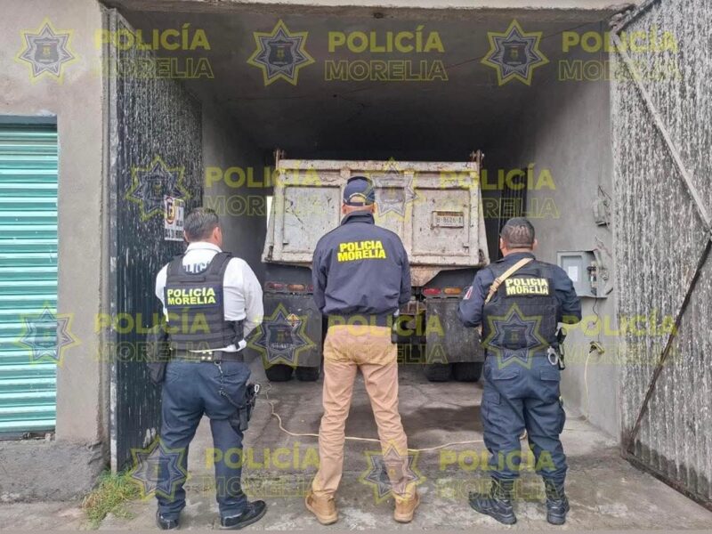 Encuentra Policía de Morelia camión involucrado en la muerte de ciclista en Morelia