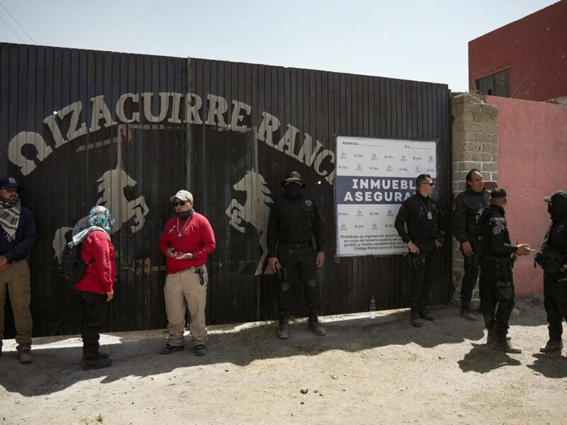 Entrada al Rancho Izaguirre en Teuchitlán