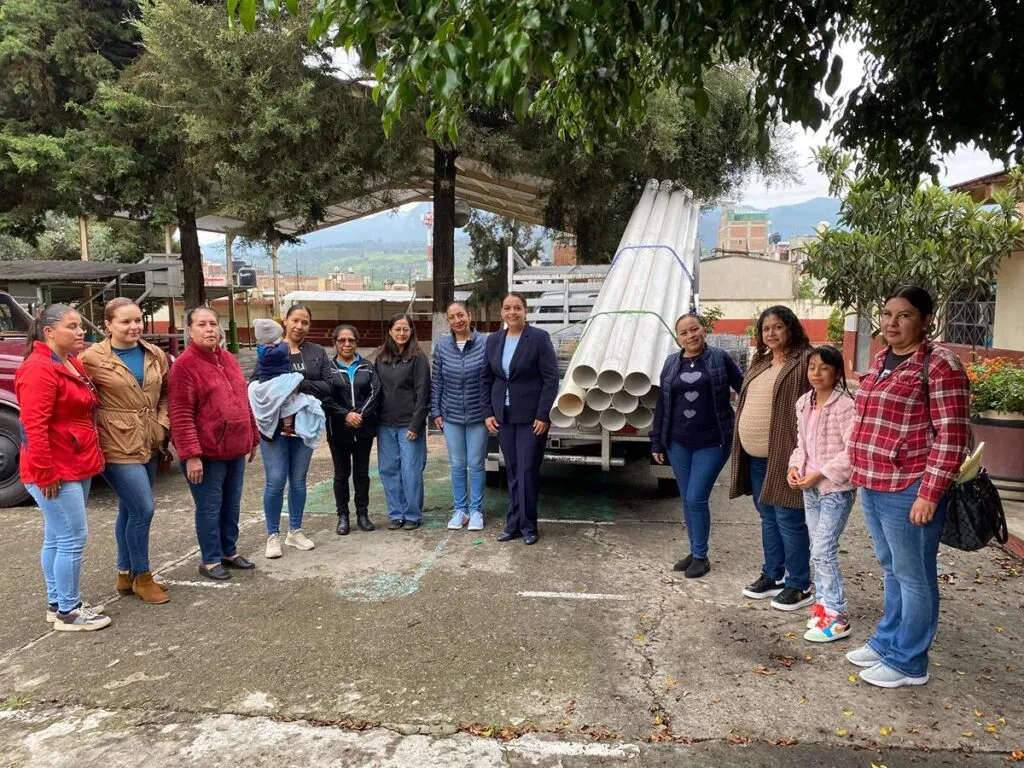 Entrega diputada Tere Herrera material de construcción a Escuela Primaria 18 de Marzo en Hidalgo-1