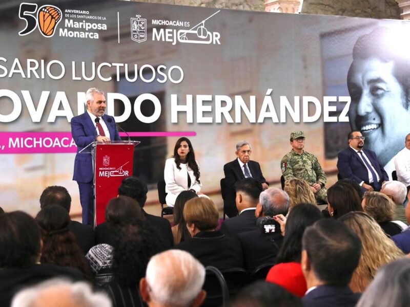 Honra Bedolla memoria de Francisco Xavier Ovando; lucha social dejó sociedad más democrática