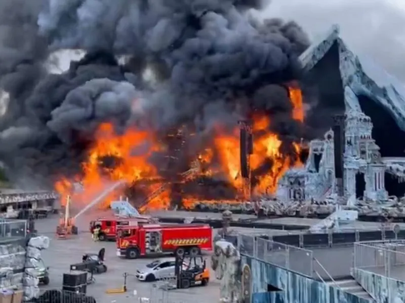Incendio consume escenario principal de Tomorrowland ¿Festival en riesgo?