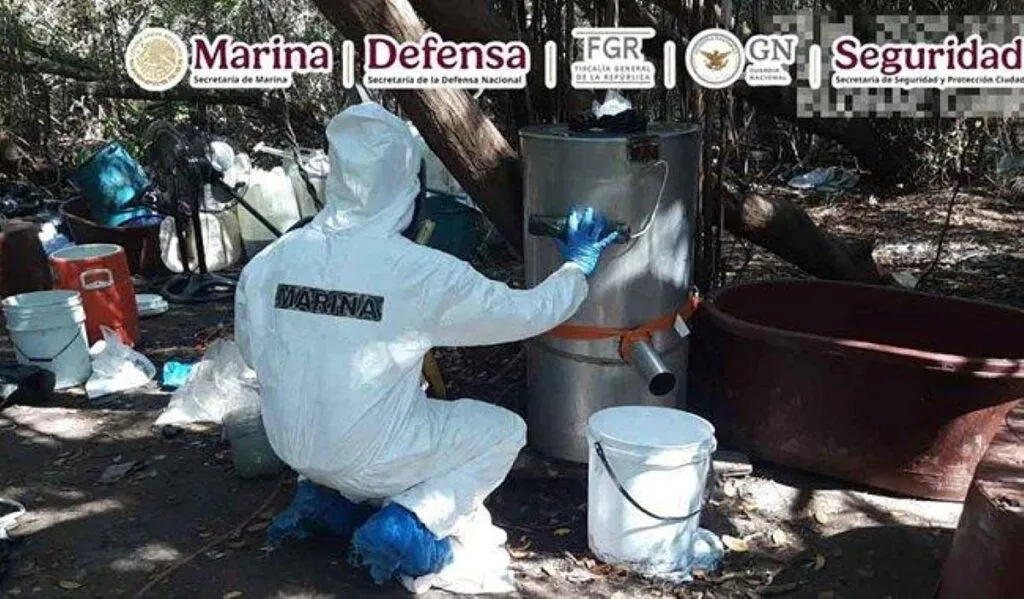 Marina asegura narcolaboratorios de metanfetamina con un valor de miles de millones de pesos en Culiacán