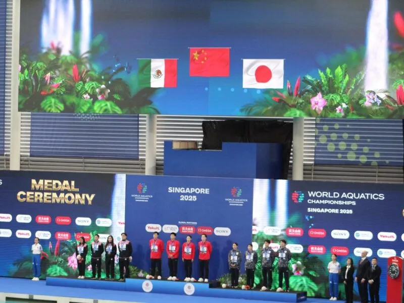 México conquista medalla de plata en el Mundial de Deportes Acuáticos Singapur 2025