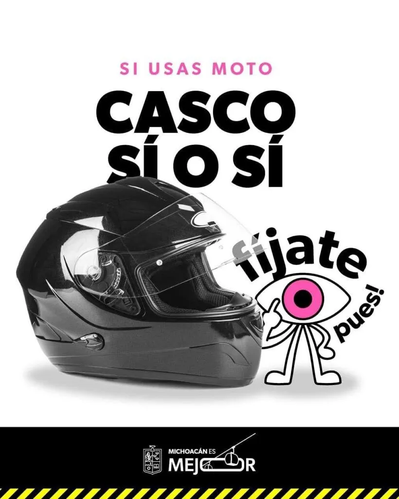 Michoacán lanza la campaña "Fíjate pues!" para prevenir accidentes de moto