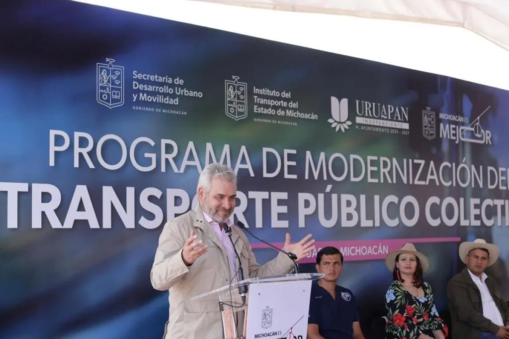 Modernización del transporte público en Uruapan: Bedolla