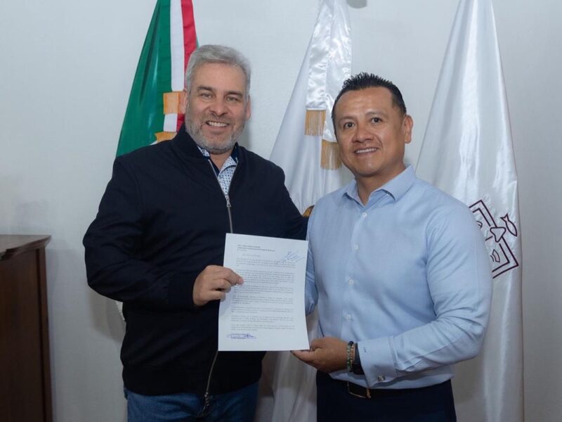 Recibe Bedolla renuncia de Torres Piña a la Secretaría de Gobierno