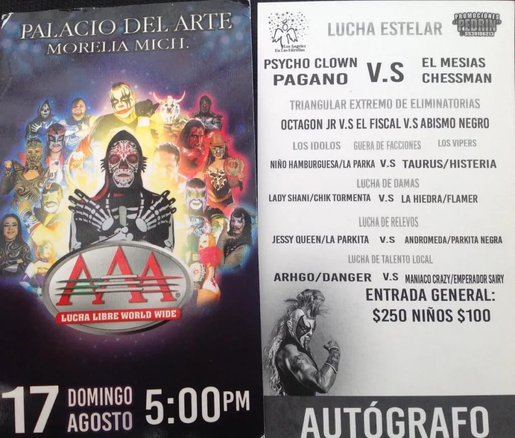 Regresa al pancracio del Palacio del Arte La Lucha Libre Triple A