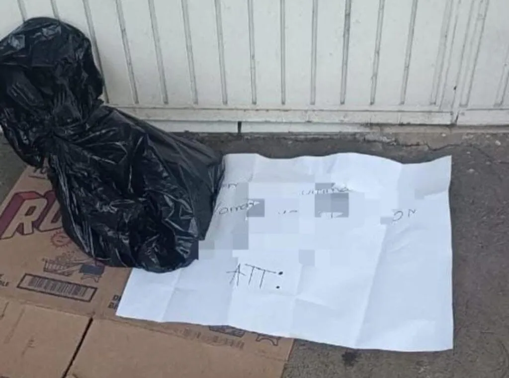 Reportan zozobra tras hallazgo de cabeza de cerdo "embolsada" en Uruapan
