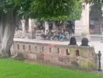 Suman más de 30 bancas grafiteadas y 28 fracturadas en Plaza de Armas