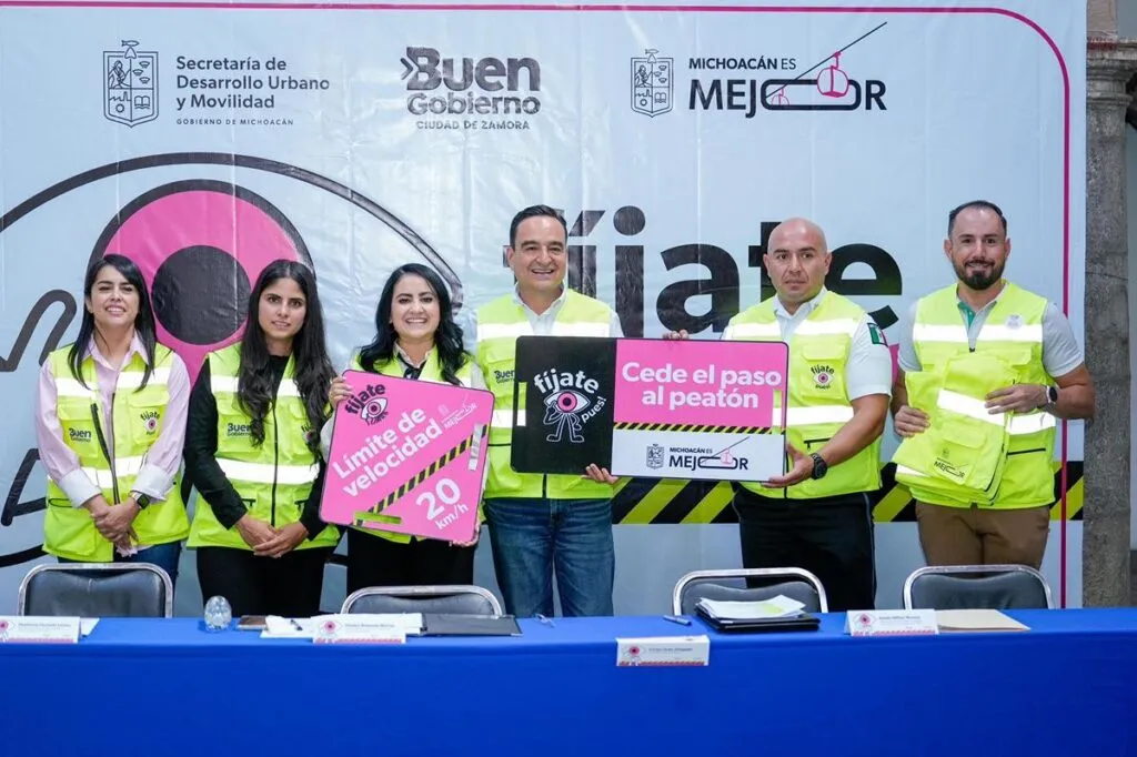 Se consolida en Zamora campaña vial ¡Fíjate Pues!