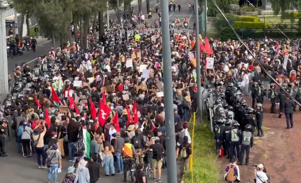 Segunda marcha contra la gentrificación en CDMX fue pacífica