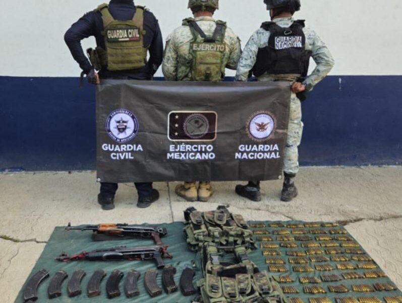 SSP y Defensa aseguran armamento y vehículos en Buenavista