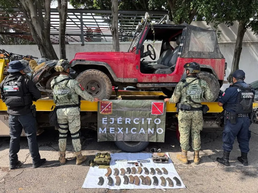 SSP y Defensa decomisan arma, municiones y vehículos en Hidalgo-3