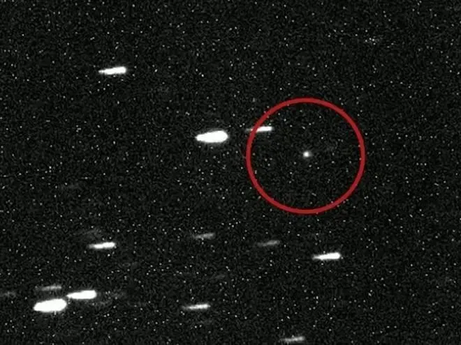 Ubicación de cometa interestelar detectado por NASA
