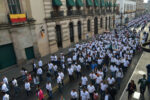 En el día del trabajo, miles de trabajadores marchan en Morelia exigiendo respeto a sus derechos laborales