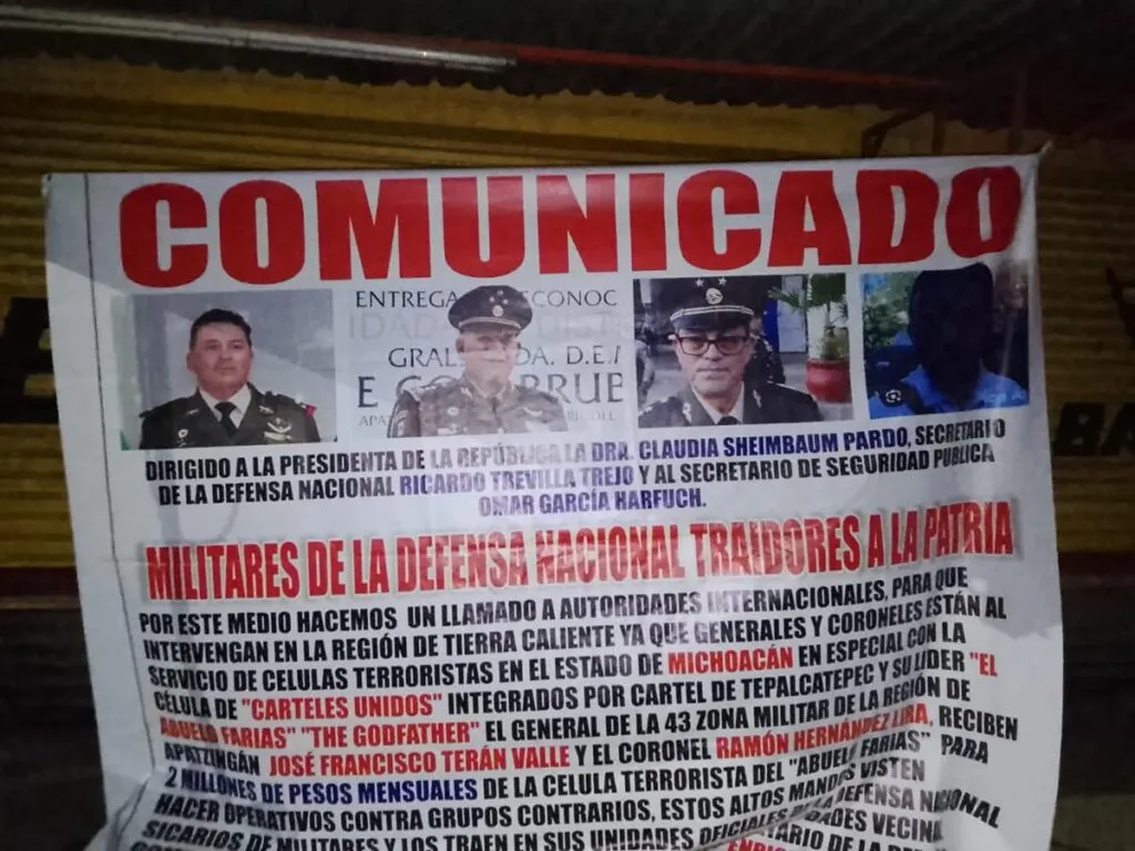 Acusan a mandos militares de presuntos vínculos con el crimen organizado en Michoacán