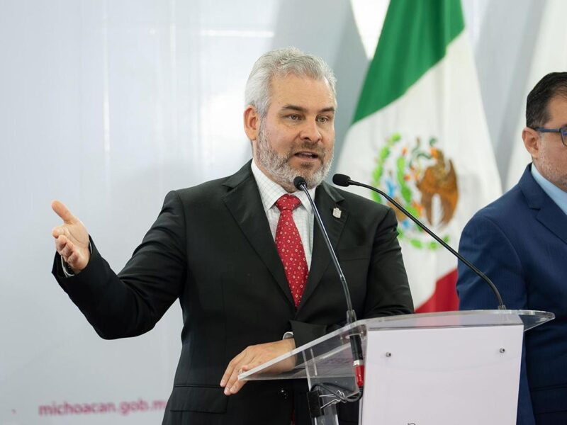 Bedolla condena agresión de Alito Moreno a Noroña