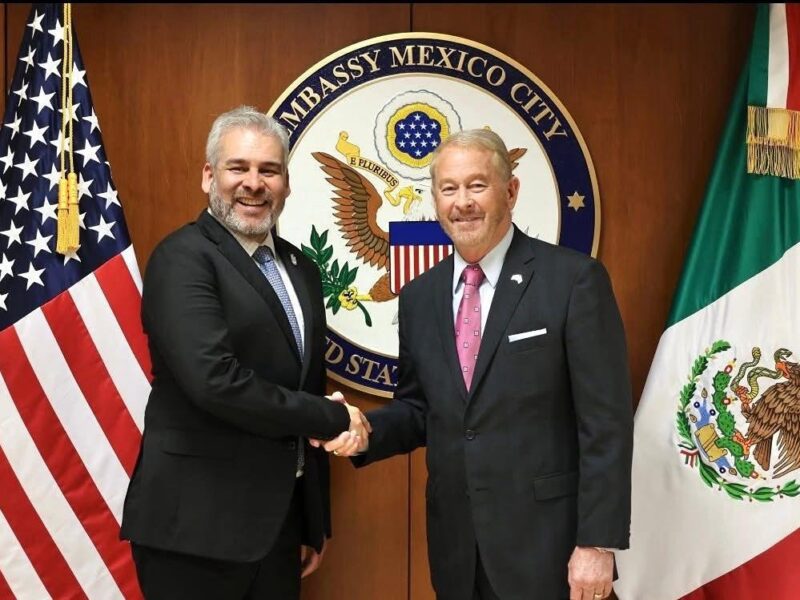Bedolla y embajador de EUA acuerdan cooperación y trabajo conjunto