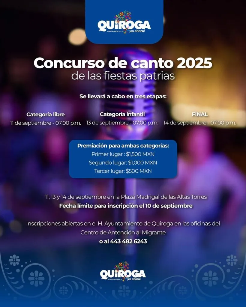 Celebra Quiroga el talento local con el Concurso de Canto 2025 en el marco de las Fiestas Patrias-1