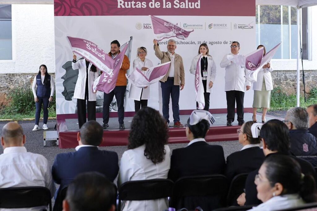 Con Rutas de la Salud de Sheinbaum se mejora salud de michoacanos: Bedolla