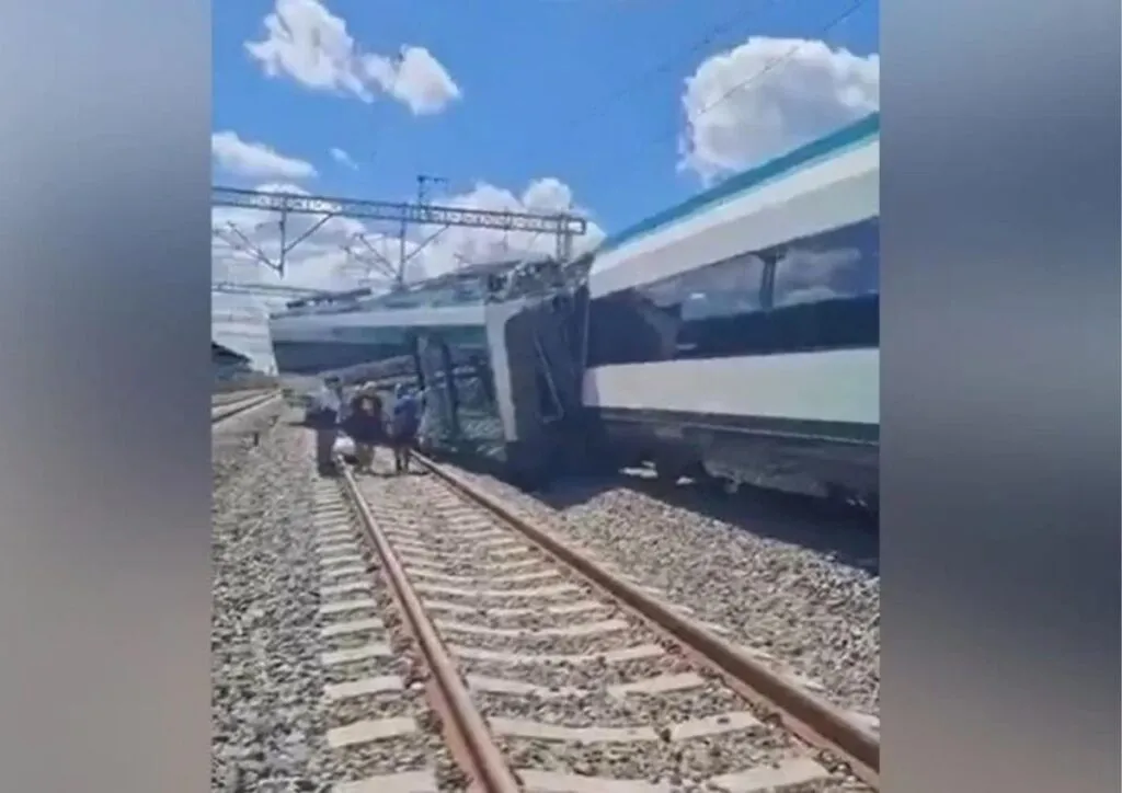 Descarrilamiento del Tren Maya en Izamal Yucatán hoy
