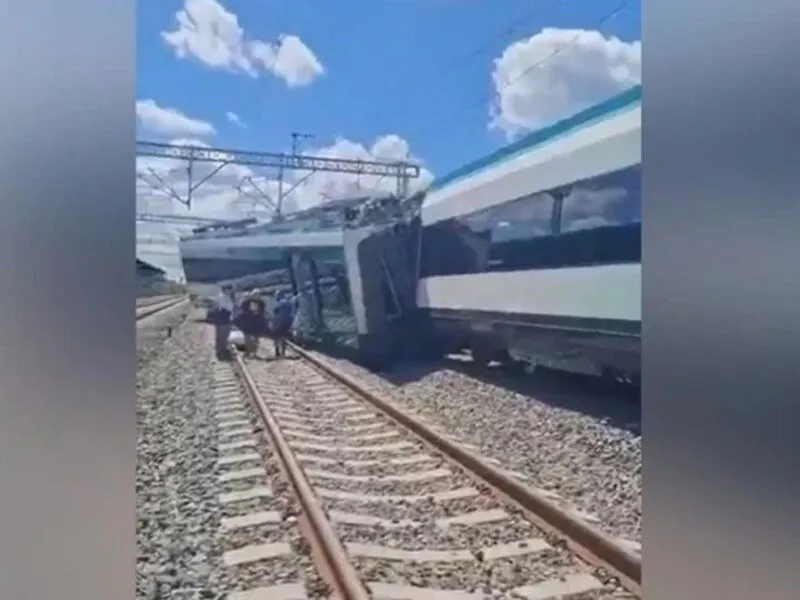 Descarrilamiento del Tren Maya en Izamal Yucatán hoy