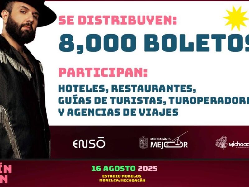 Hoteles y restaurantes tienen entradas para Carín León