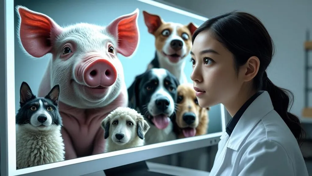 Imagen ilustrativa de expresiones faciales en animales