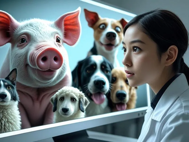 Imagen ilustrativa de expresiones faciales en animales