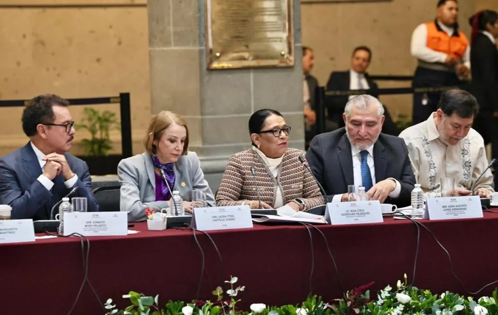 "Inaceptable", secretaria de Gobernación lamentó violencia en el Senado tras pleito de 'Alito' y Noroña
