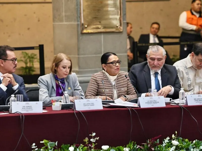 "Inaceptable", secretaria de Gobernación lamentó violencia en el Senado tras pleito de 'Alito' y Noroña